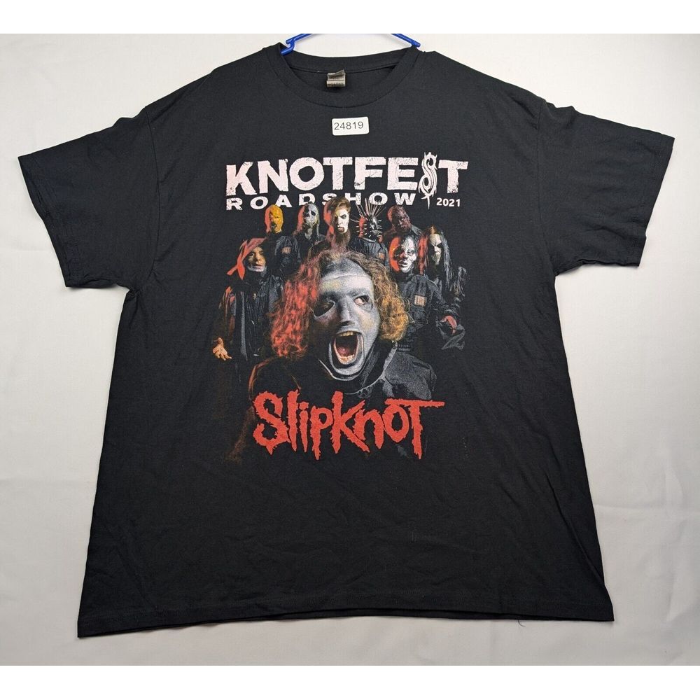 Gildan T-Shirt Men's XL Black‎ Knotfest Roadshow 2021 Slipknot Graphic Pullover